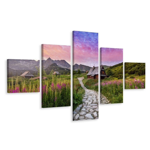 Obraz 5-Częściowy TATRY Pejzaż Natura 3D 150x90cm 138557