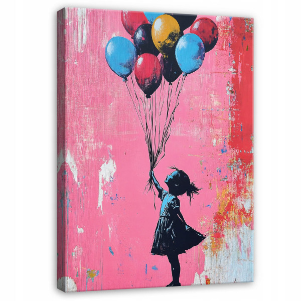 Obraz Abstrakcja Banksy Dziewczynka Do Sypialni Salonu Kuchni 120X80 575822