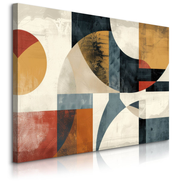 Obraz Abstrakcja Barwne Kształty Geometryczne 70x50cm 647587