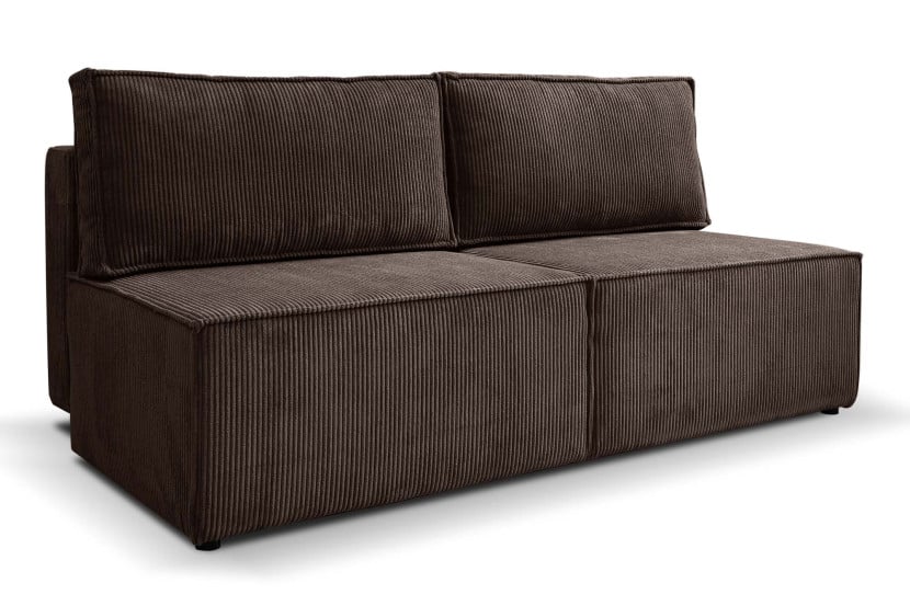 Sofa rozkładana z pojemnikiem na pościel COMPI Brązowy 652493