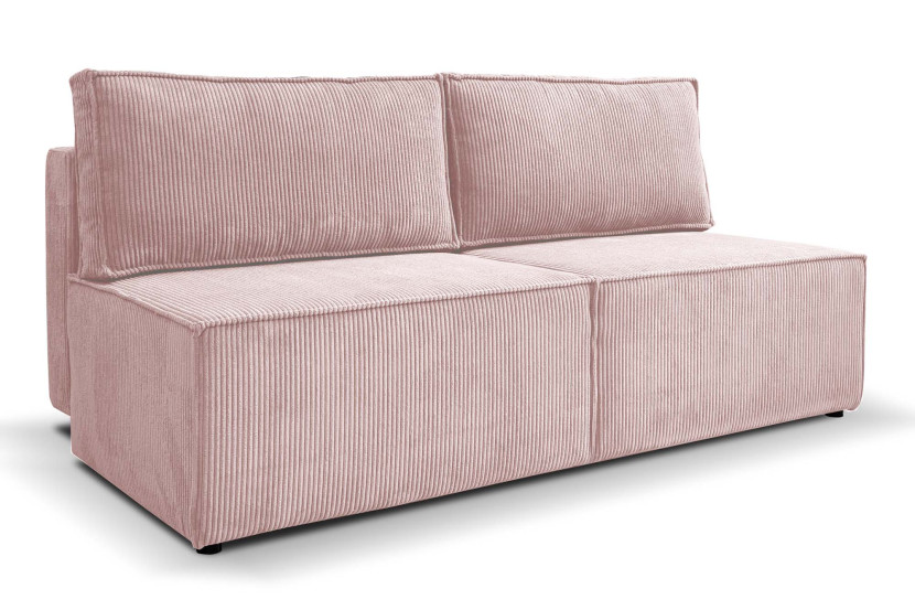 Sofa rozkładana z pojemnikiem na pościel COMPI Różowy 652471