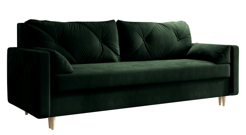 Sofa rozkładana zieleń butelkowa - Maax 357503
