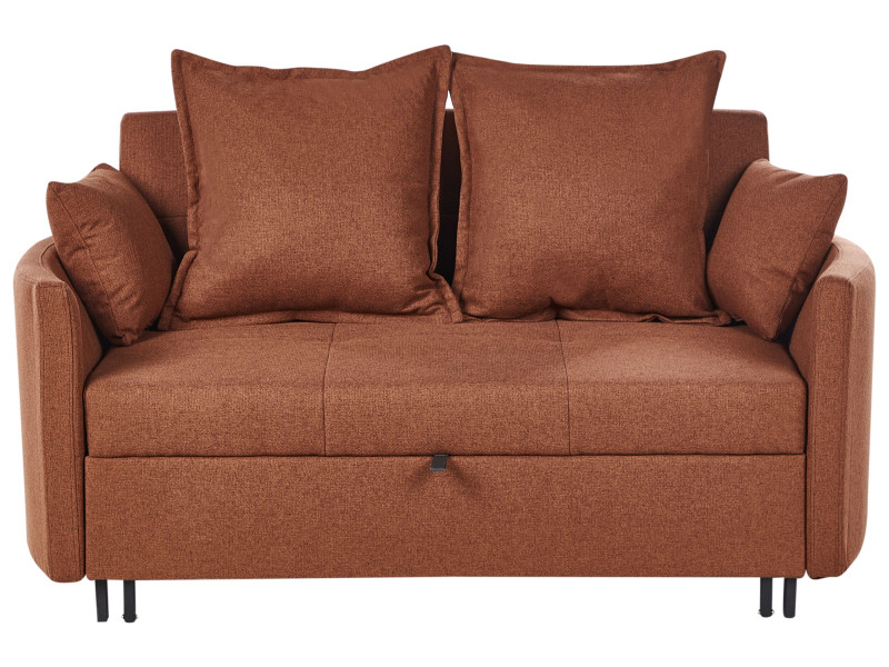 Sofa rozkładana złoty brąz z funkcją spania 566908