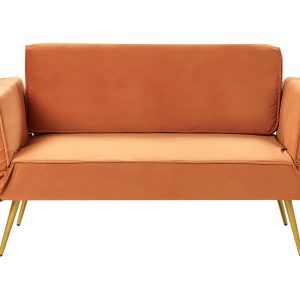 Sofa rozkładania pomarańczowa do salonu 452741 Sofa rozkładania pomarańczowa do salonu 452741