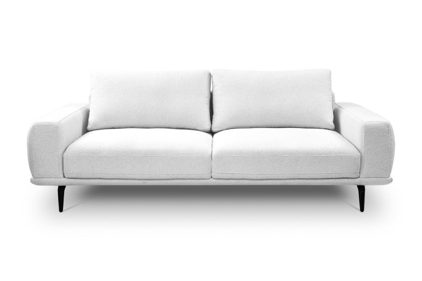 Sofa Salmi z funkcją spania biała Cosy01 tkanina teddy 669802