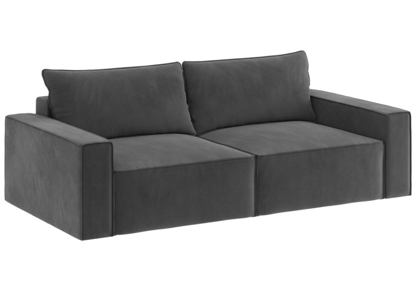 Sofa sens 2 rozkładana wypoczynkowa szara z funkcją spania 717839