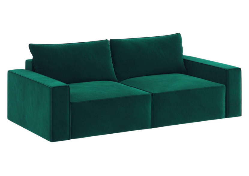 Sofa sens 2 rozkładana wypoczynkowa zielona z funkcją spania 717841