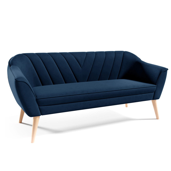 Sofa skandynawska Mia III Velluto 25 przeszycia 288641