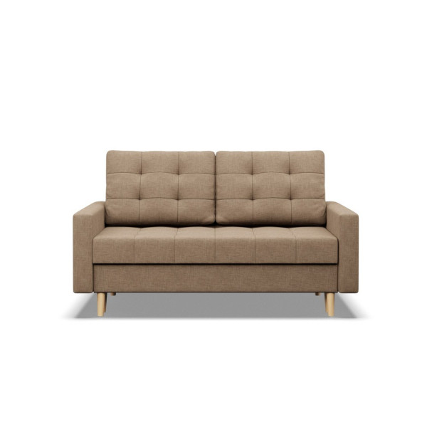 Sofa skandynawska, pikowana, NUBO, 152x92x92 cm, beżowy | TYLETEGOTU 773330