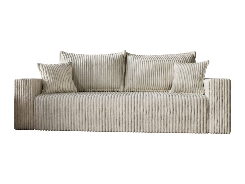 Sofa SOFIA beżowa funkcja spania sztruks 927948