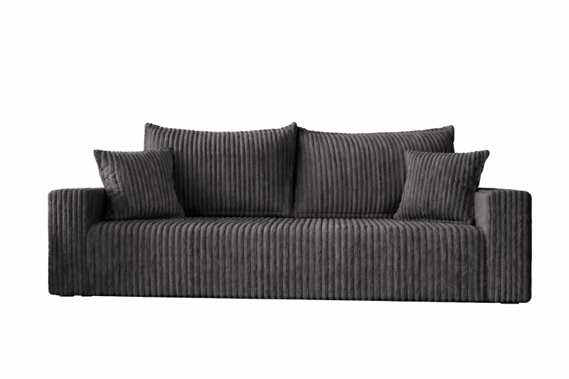 Sofa SOFIA grafitowy funkcja spania sztruks 927949