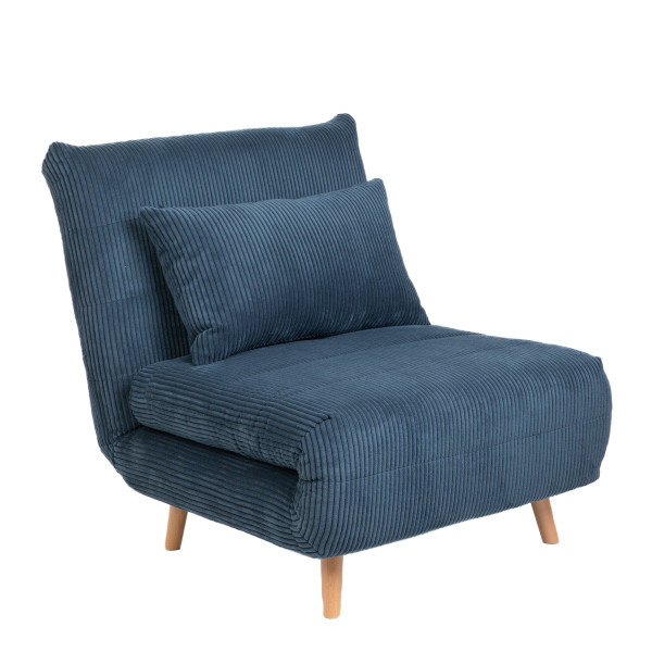 Sofa SOLACE 1-osobowa, z funkcją spania sztruksowa 83x91x84 cm HOMLA 958865