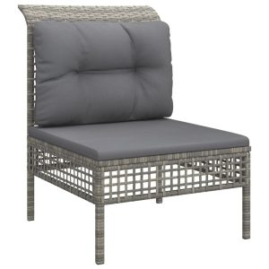 Sofa środkowa Szary Technorattan sofa środkowa vidaXL 372324 Sofa środkowa Szary Technorattan sofa środkowa vidaXL 372324
