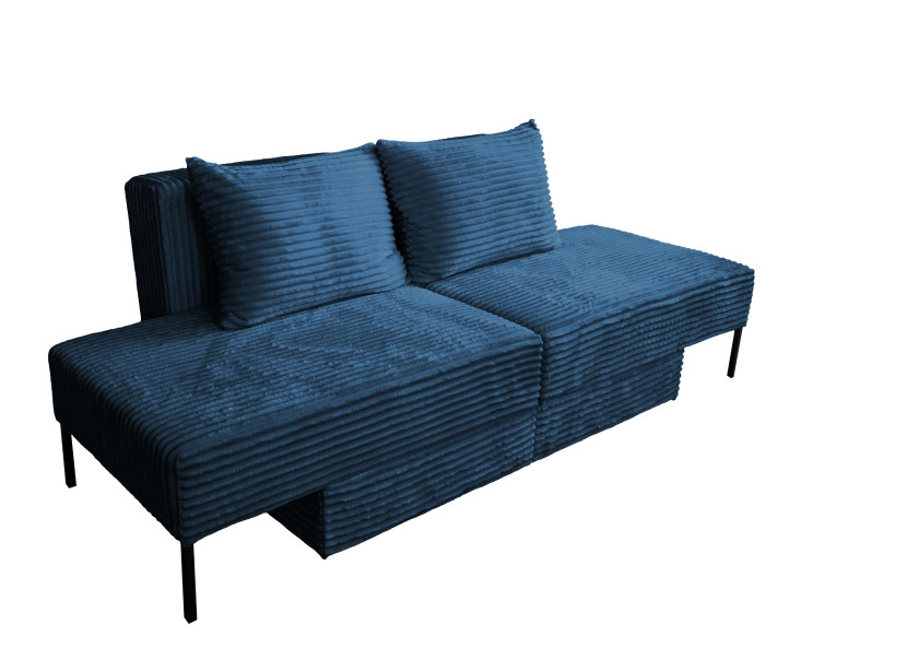 Sofa, system wielofunkcyjny MOOKA 4w1, tkanina Velo Ciemnoniebieski 725950