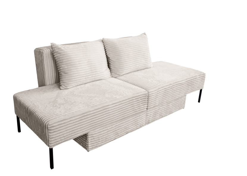 Sofa, system wielofunkcyjny MOOKA 4w1, tkanina Velo Ecru 725938