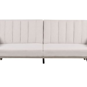 Sofa tapczan rozkładana beżowa tapicerowana 281235 Sofa tapczan rozkładana beżowa tapicerowana 281235
