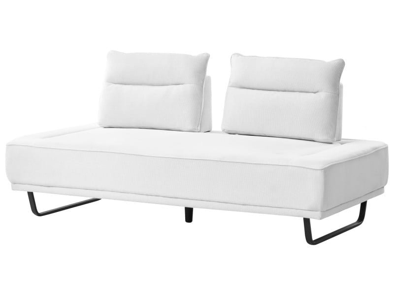 Sofa tapicerowana 2-osobowa biała 816160