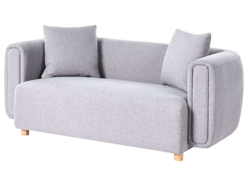 Sofa tapicerowana 2-osobowa szara 806429
