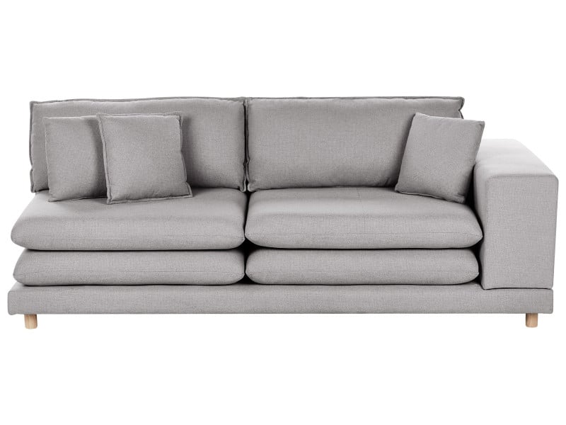 Sofa tapicerowana 2-osobowa szara 430515