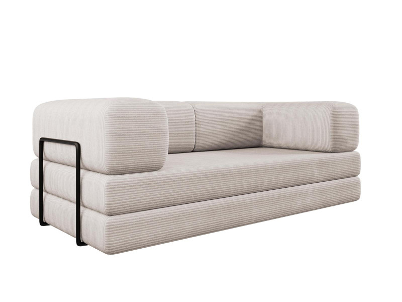 Sofa tapicerowana kremowa modułowa LAMILO 990267