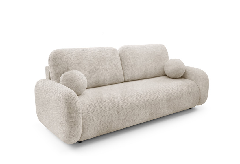 Sofa tapicerowana LEO z funkcją spania Beżowy 938528