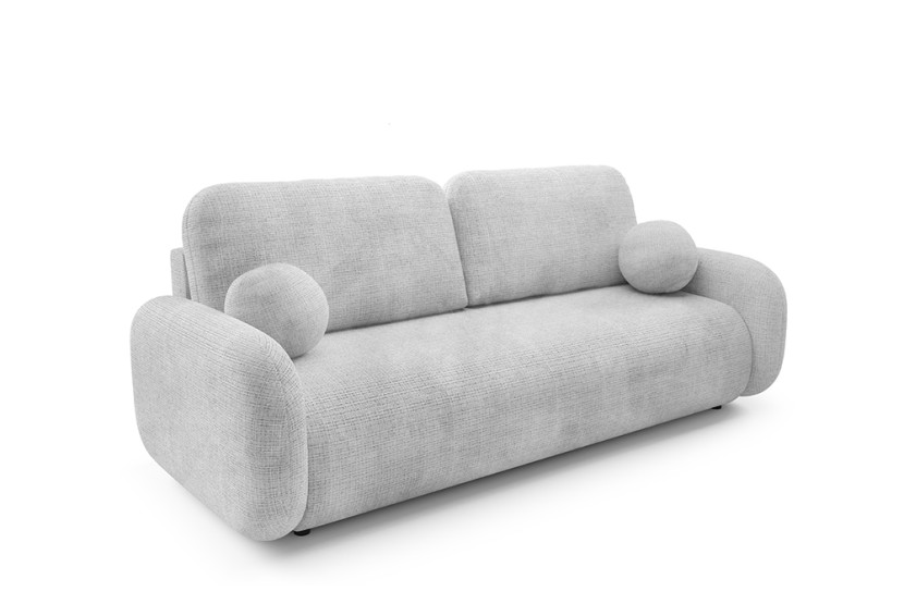 Sofa tapicerowana LEO z funkcją spania Jasny szary 938523