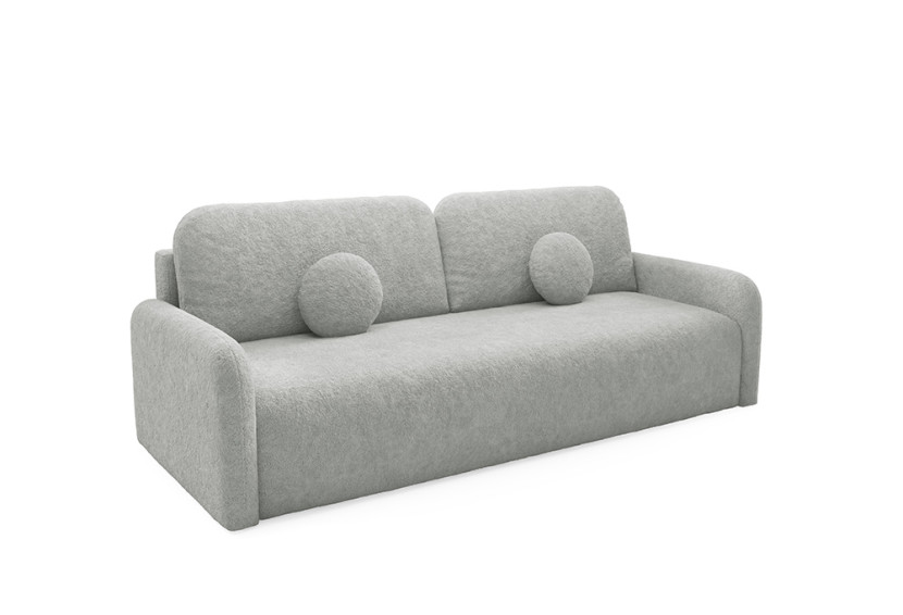 Sofa tapicerowana RAVIO z funkcją spania Jasny Szary 938525