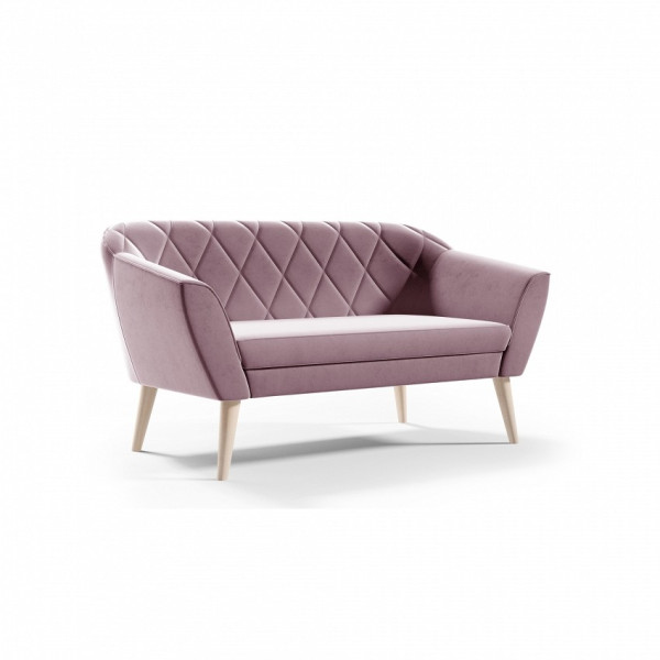 Sofa tapicerowana VIVA 2 - róż noga buk 378426