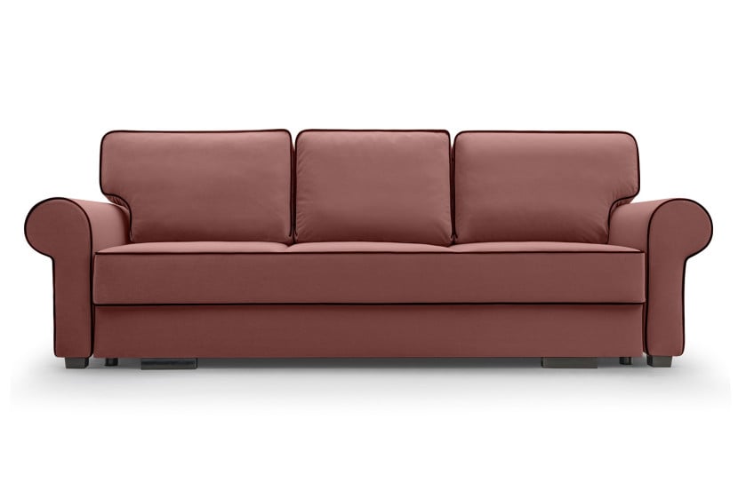Sofa TIAGO / MATT VELVET63+99 różowy+czarny 357692