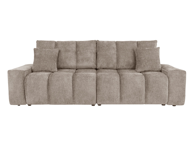 Sofa trzyosobowa Evora rozkładana z pojemnikiem beżowa 489800