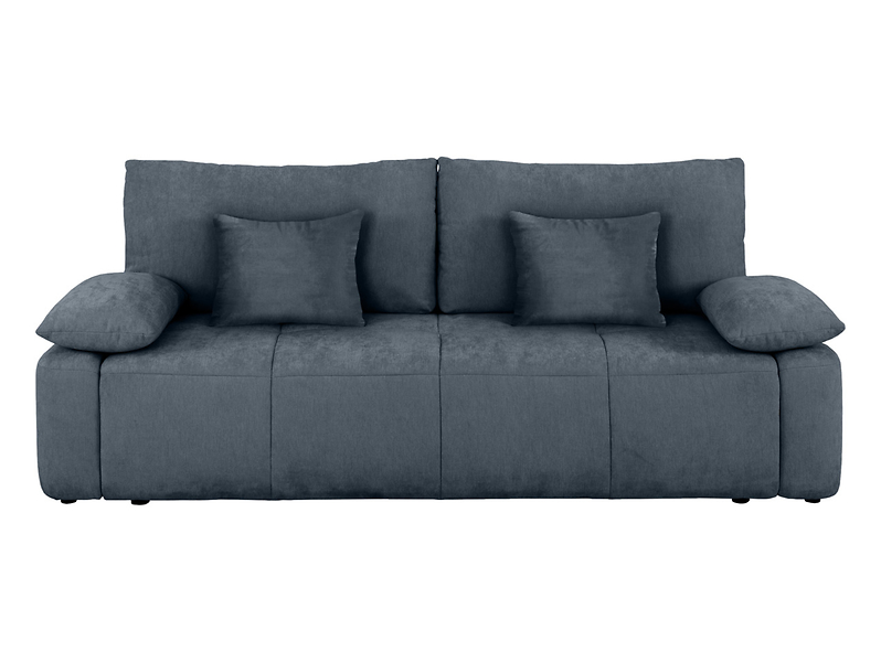 Sofa trzyosobowa Hello rozkładana z pojemnikiem szaroniebieska 777833