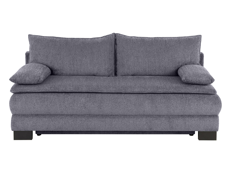 Sofa trzyosobowa Lindon rozkładana z pojemnikiem szenilowa szara 772338