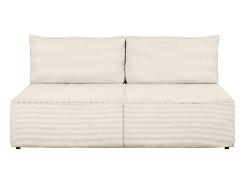 Sofa trzyosobowa Meloria rozkładana z pojemnikiem beżowa 852827
