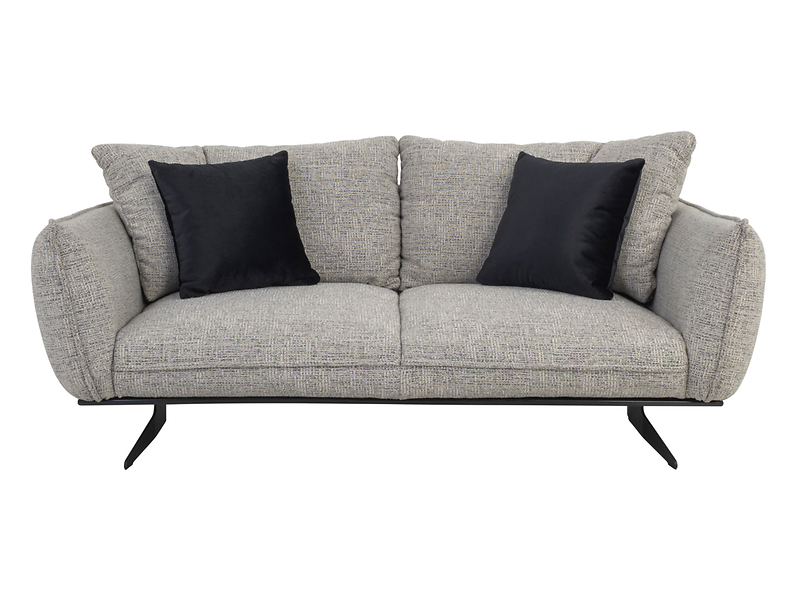 Sofa trzyosobowa Nanos 3 nierozkładana szara 209747