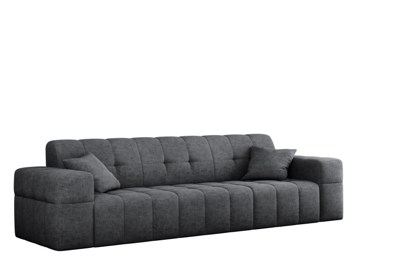 Sofa trzyosobowa NIMES, tkanina Perfect Harmony, Ciemnoszary 679488