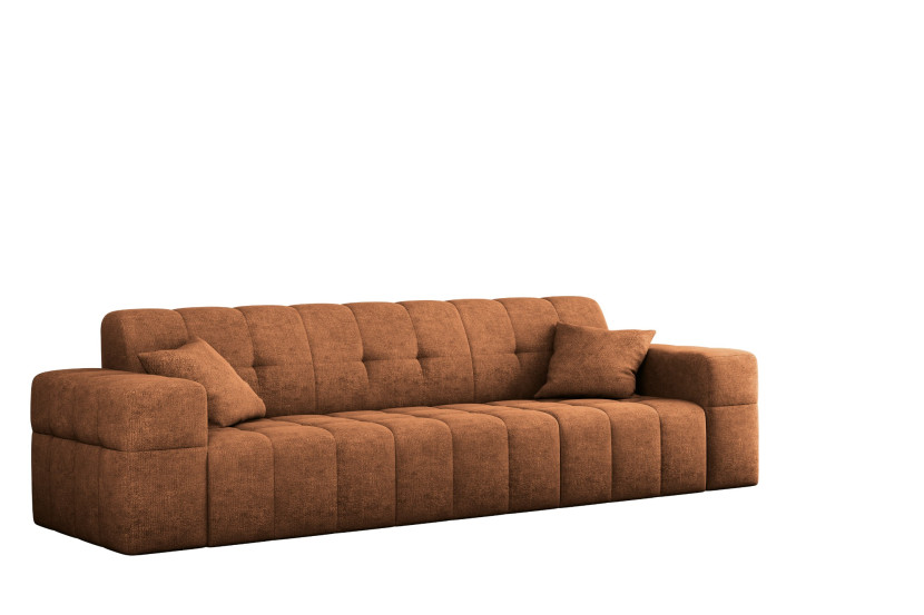 Sofa trzyosobowa NIMES, tkanina Perfect Harmony, Pomarańczowy 679493