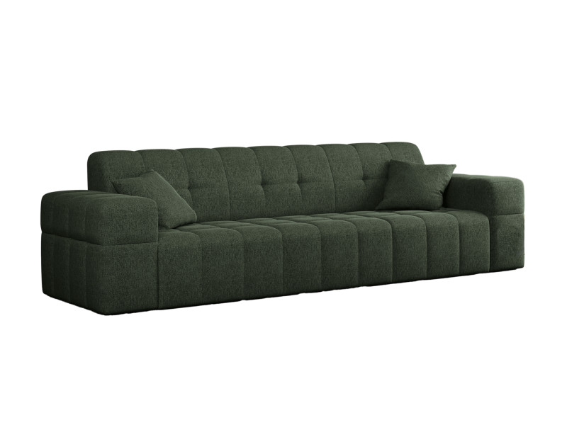 Sofa trzyosobowa NIMES, tkanina Verita, wiele kolorów Ciemnozielony 662094