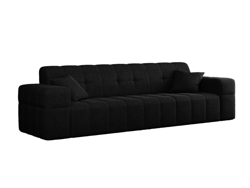 Sofa trzyosobowa NIMES, tkanina Verita, wiele kolorów Czarny 662096