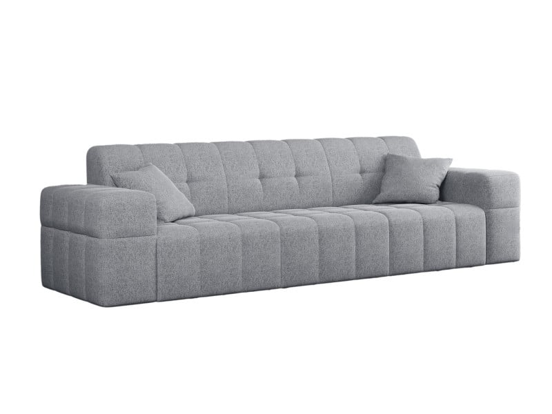 Sofa trzyosobowa NIMES, tkanina Verita, wiele kolorów Szary 662085