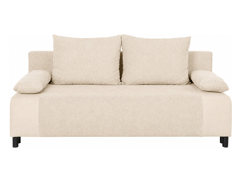 Sofa trzyosobowa Nius rozkładana z pojemnikiem beżowa 1080593
