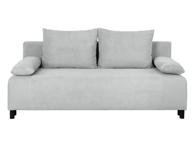 Sofa trzyosobowa Nius rozkładana z pojemnikiem szara 718564