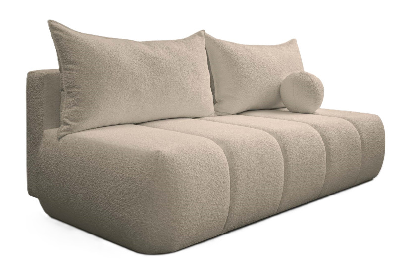 Sofa trzyosobowa PIANO z funkcją spania Beżowy 509561