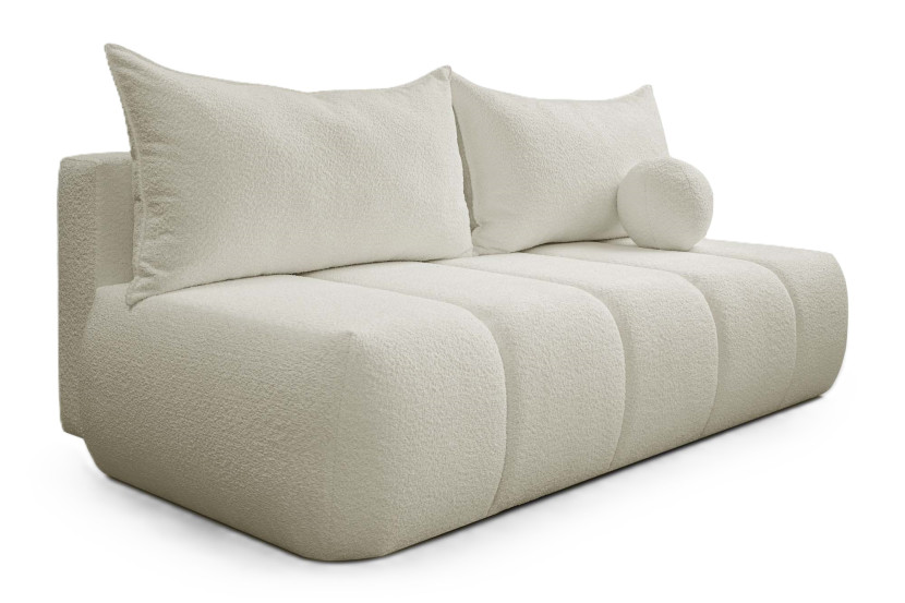 Sofa trzyosobowa PIANO z funkcją spania Ecru 509461