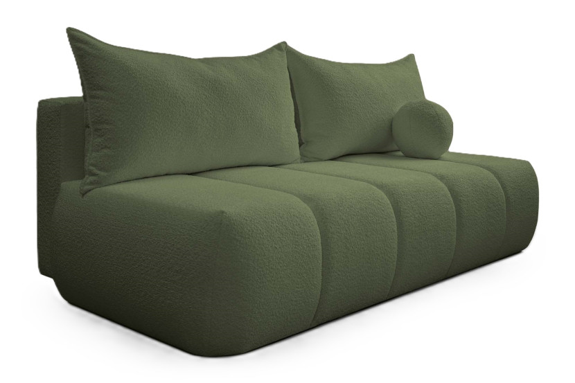 Sofa trzyosobowa PIANO z funkcją spania Oliwkowy 509562