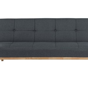 Sofa trzyosobowa rozkładana ciemnoszara 124051 Sofa trzyosobowa rozkładana ciemnoszara 124051