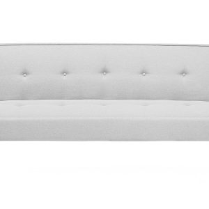 Sofa trzyosobowa rozkładana jasnoszara 124066 Sofa trzyosobowa rozkładana jasnoszara 124066