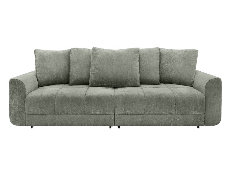 Sofa trzyosobowa Salamanca rozkładana z pojemnikiem zielona 1036595