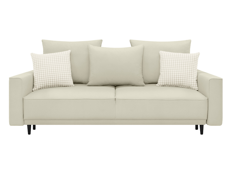 Sofa trzyosobowa Selene z pojemnikiem rozkładana beżowa 1003995
