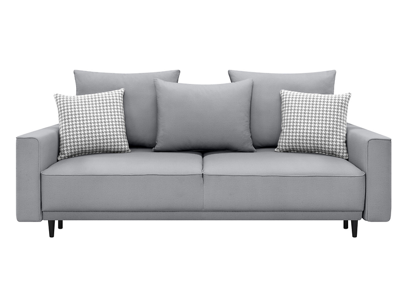 Sofa trzyosobowa Selene z pojemnikiem rozkładana szara 1003996