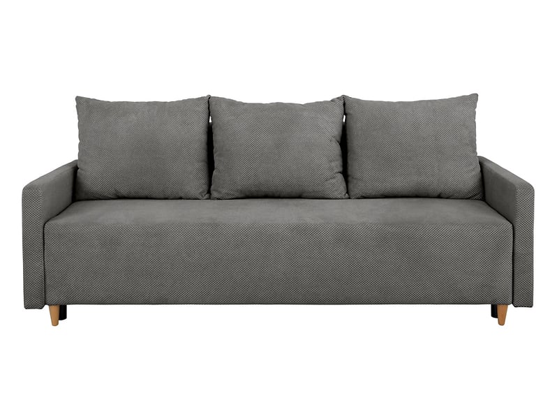 Sofa trzyosobowa Sigma rozkładana z pojemnikiem szara 376061